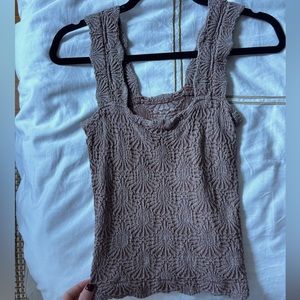 Free people floral thick lace tank